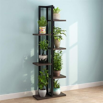 wooden flower plant stand for living room/ office